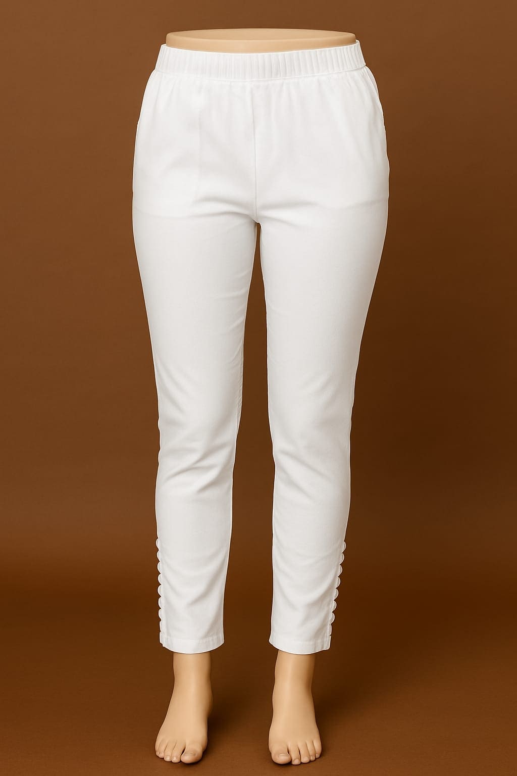 D.Gokuldas NX - White Potli Pant